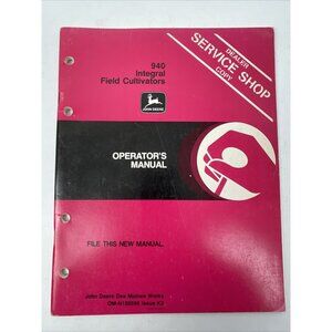 John Deere 940 Integral Field Cultivators Operator’s Manual OM N159598 Issue K3